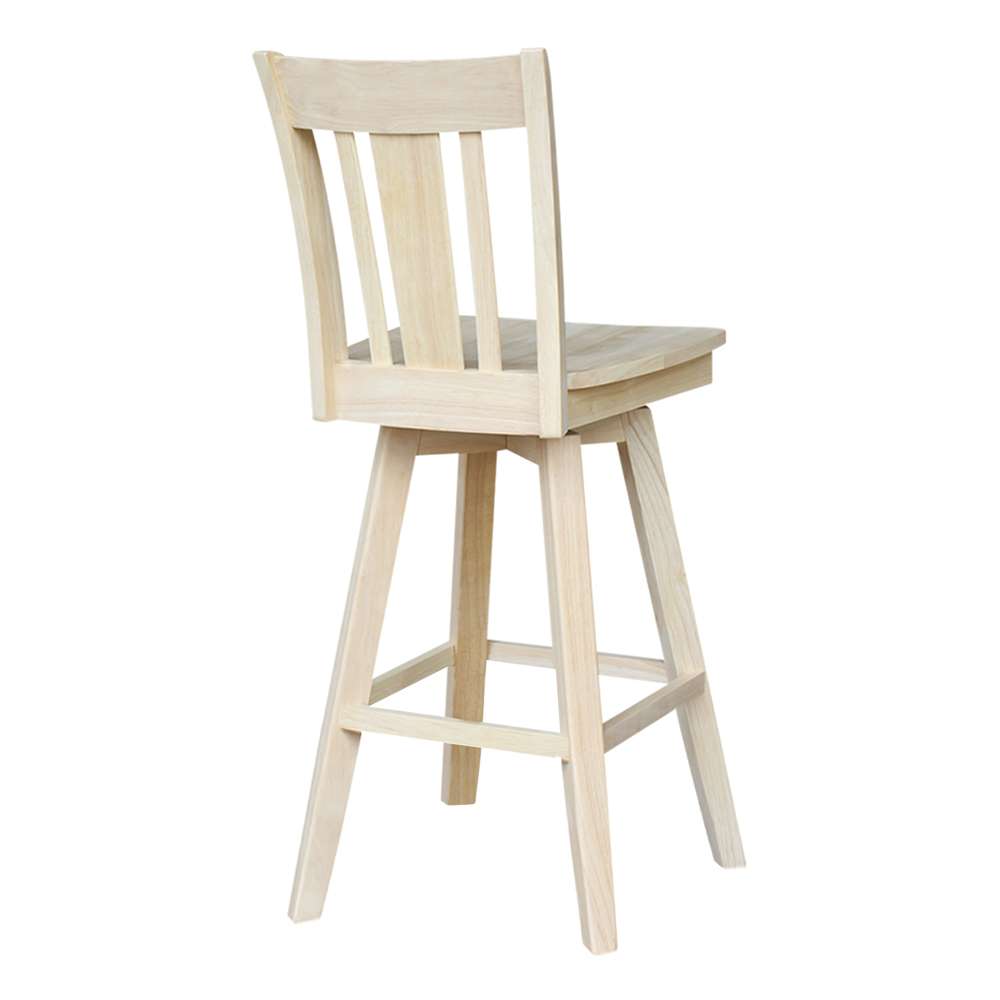 International Concepts - San Remo Bar Height Stool - 30inSH - S-103SW veiw 2