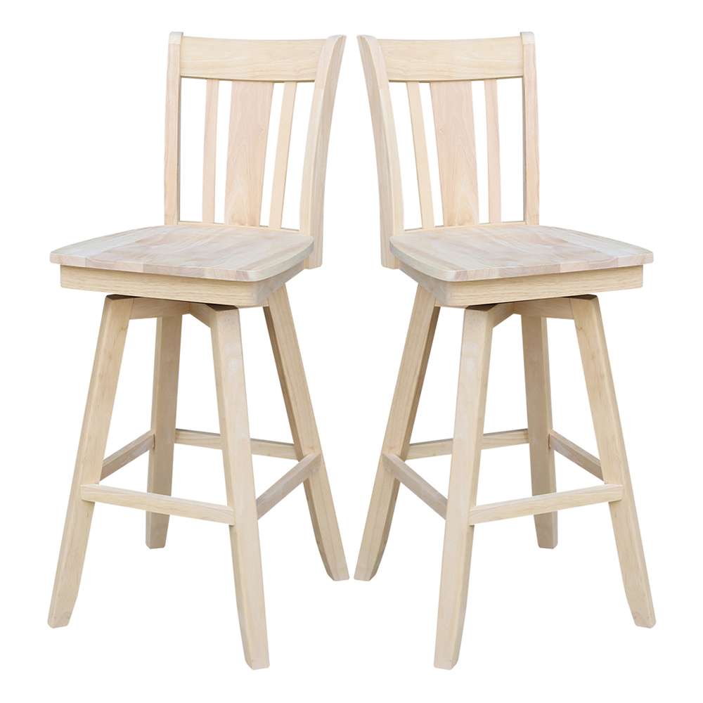 International Concepts - San Remo Bar Height Stool - 30inSH - S-103SW veiw 9