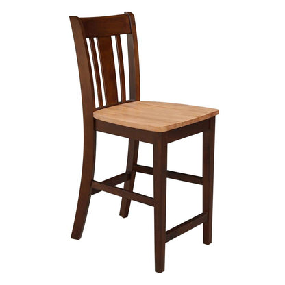 International Concepts - San Remo Counter Height Stool - 24inSH in Cinnemon/Espresso Finish - S58-102 veiw 6