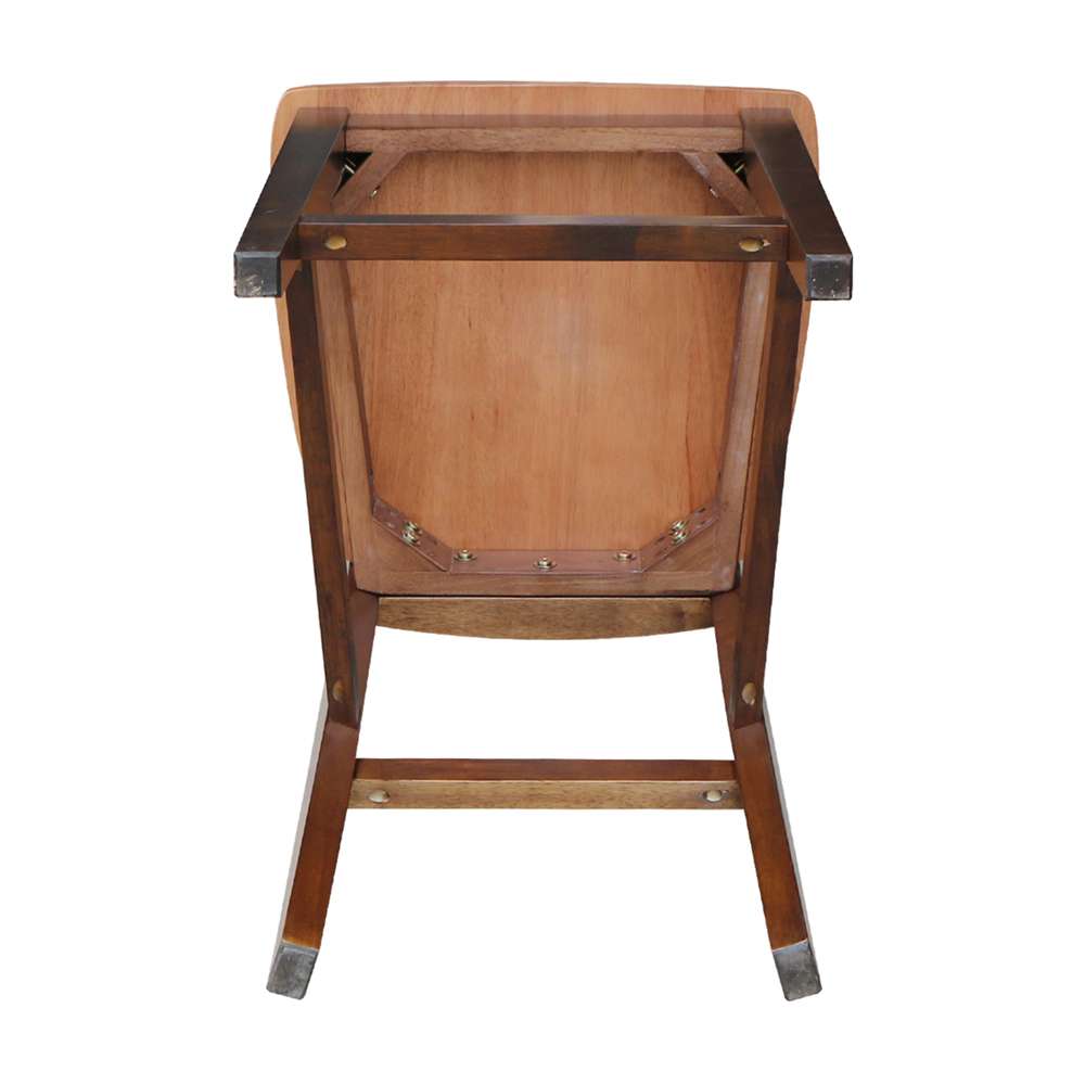 International Concepts - San Remo Counter Height Stool - 24inSH in Cinnemon/Espresso Finish - S58-102 veiw 8