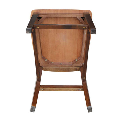 International Concepts - San Remo Counter Height Stool - 24inSH in Cinnemon/Espresso Finish - S58-102 veiw 8