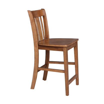 International Concepts - San Remo Counter Height Stool - 24inSH in Distressed Oak Finish - S42-102 veiw 7