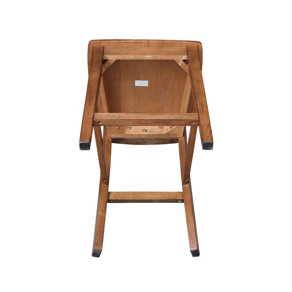 International Concepts - San Remo Counter Height Stool - 24inSH in Distressed Oak Finish - S42-102 veiw 9