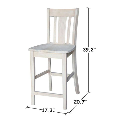 International Concepts - San Remo Counter Height Stool - 24inSH - S-102 veiw 3