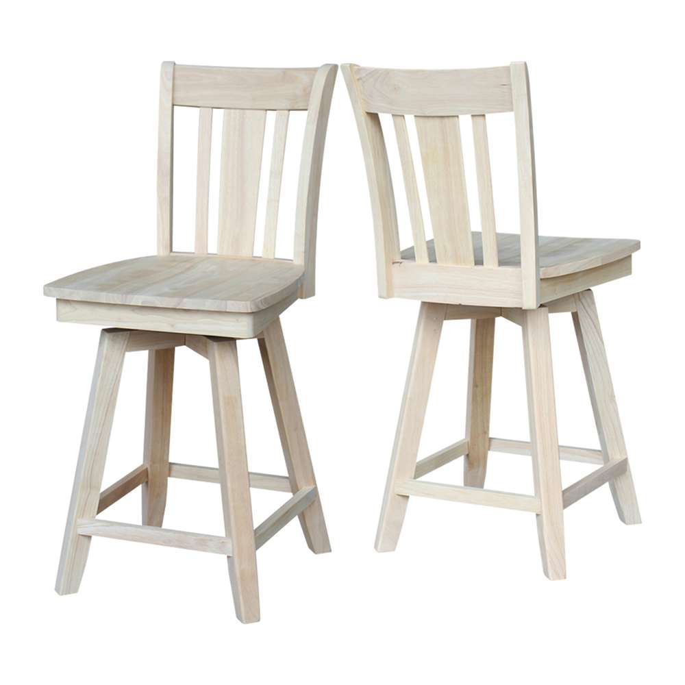 International Concepts - San Remo Counter Height Stool - 24inSH - S-102SW veiw 5