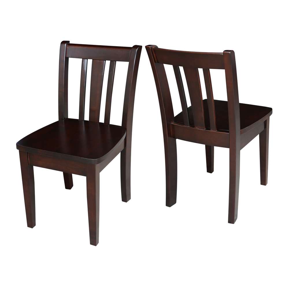 International Concepts - San Remo Juvenile Chair in Rich Mocha Finish (Set of 2) - CC15-105P veiw 5