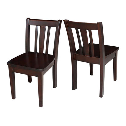 International Concepts - San Remo Juvenile Chair in Rich Mocha Finish (Set of 2) - CC15-105P veiw 5