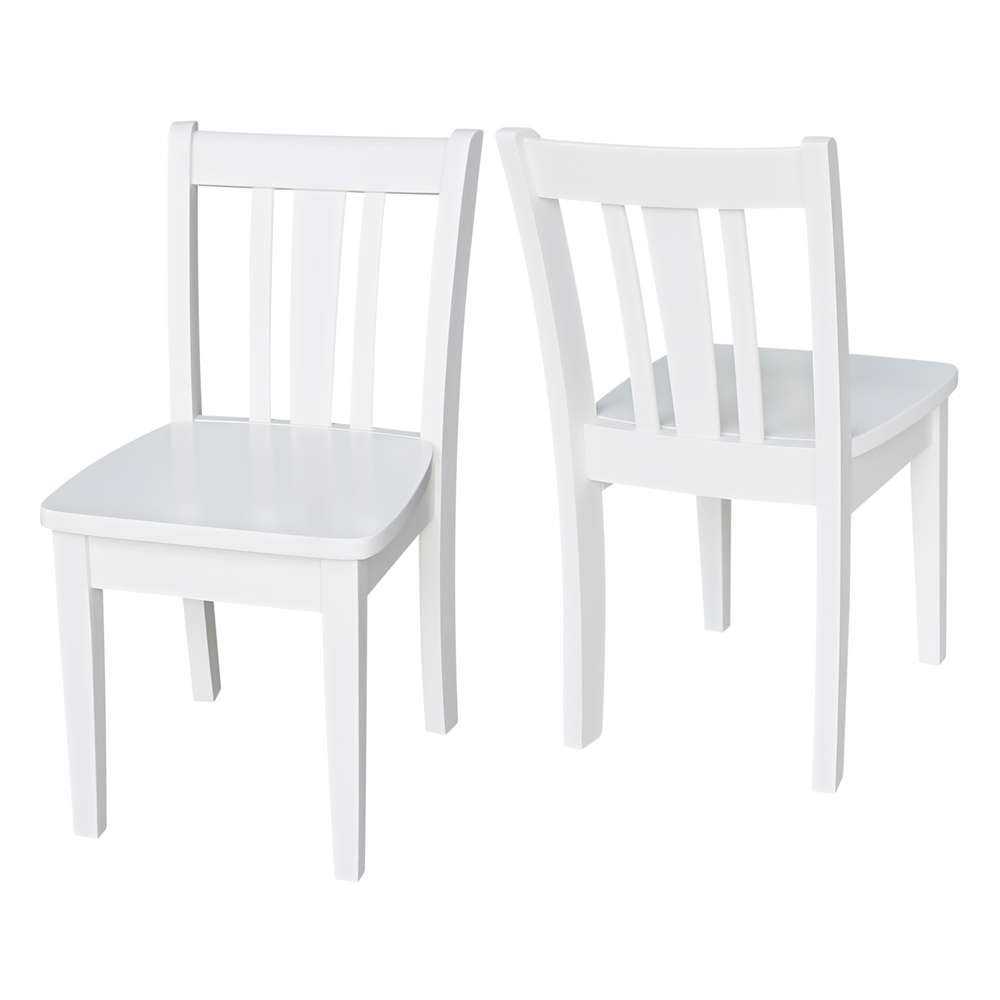 International Concepts - San Remo Juvenile Chair in White Finish (Set of 2) - CC08-105P veiw 5