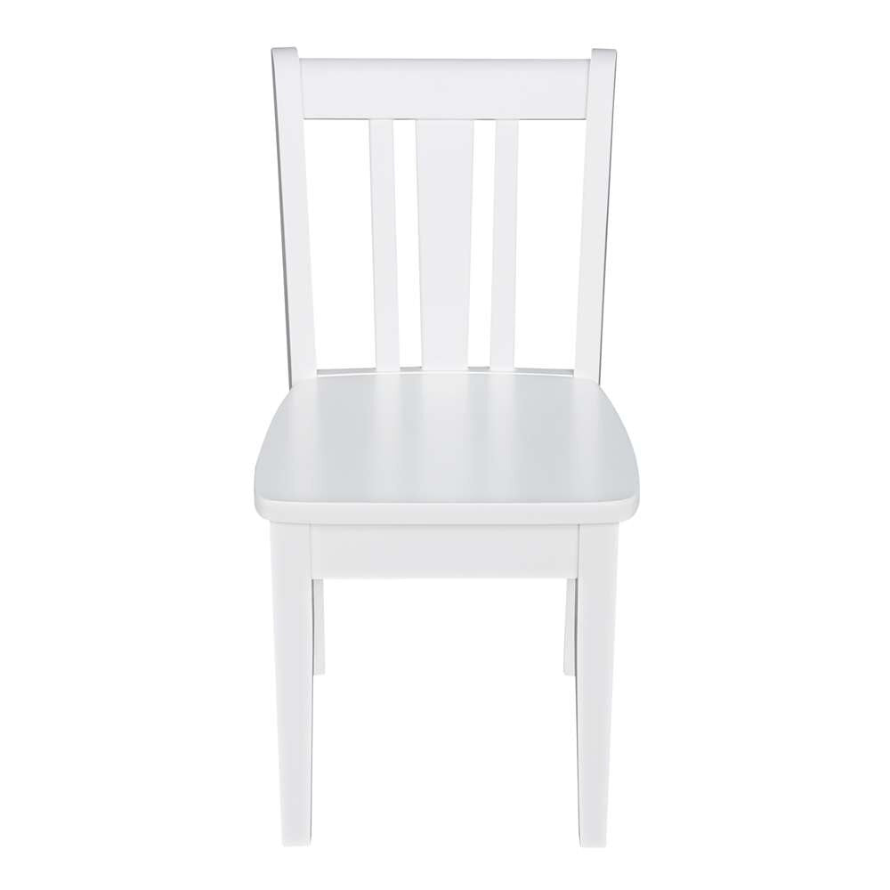 International Concepts - San Remo Juvenile Chair in White Finish (Set of 2) - CC08-105P veiw 6