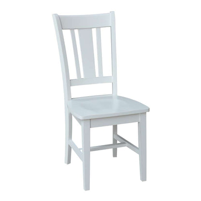 International Concepts - San Remo Splatback Chair in Beach White - Hand Rubbed Finish - 1CI07-10 veiw 1