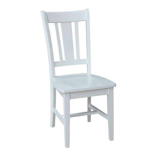 International Concepts - San Remo Splatback Chair in Beach White - Hand Rubbed Finish - 1CI07-10 veiw 1