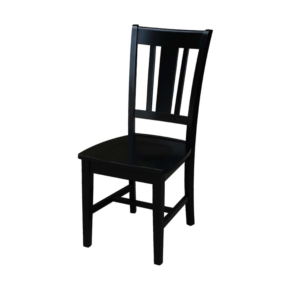 International Concepts - San Remo Splatback Chair in Black Finish (Set of 2) - C46-10P veiw 1
