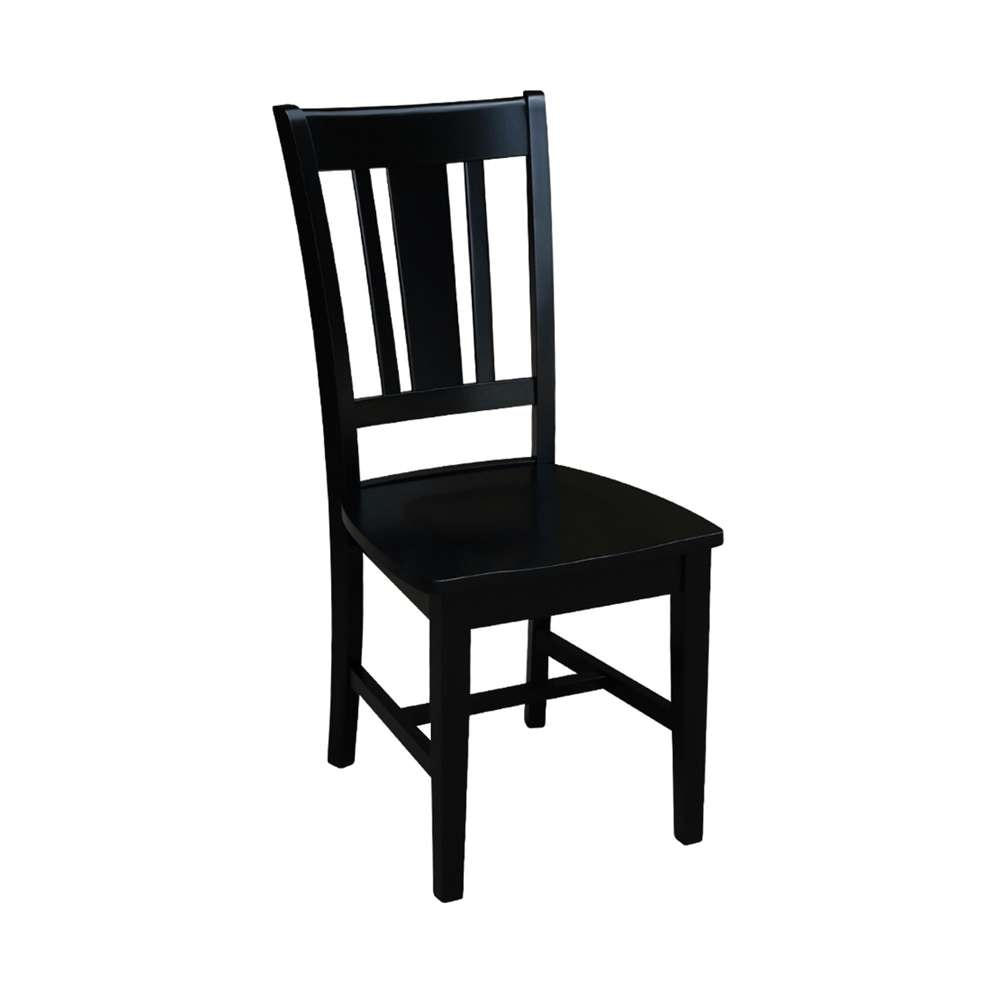 International Concepts - San Remo Splatback Chair in Black Finish (Set of 2) - C46-10P veiw 4