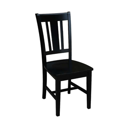 International Concepts - San Remo Splatback Chair in Black Finish (Set of 2) - C46-10P veiw 4