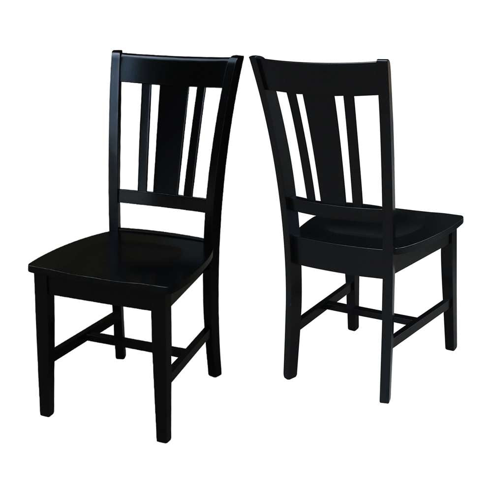 International Concepts - San Remo Splatback Chair in Black Finish (Set of 2) - C46-10P veiw 5