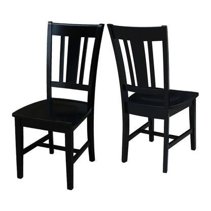 International Concepts - San Remo Splatback Chair in Black Finish (Set of 2) - C46-10P veiw 5