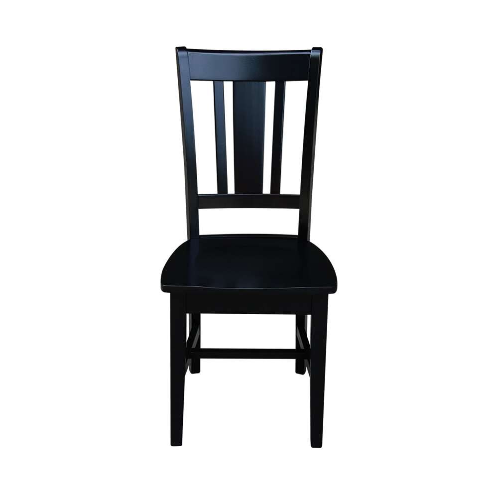 International Concepts - San Remo Splatback Chair in Black Finish (Set of 2) - C46-10P veiw 6