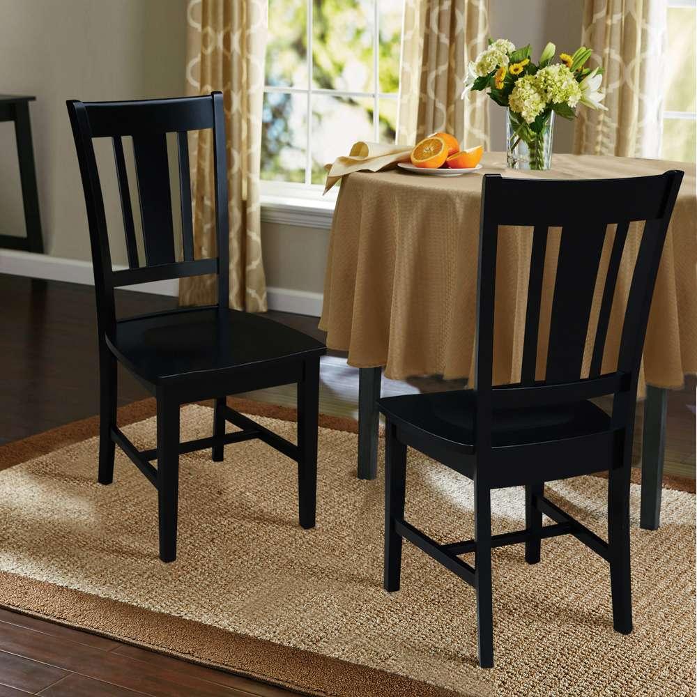 International Concepts - San Remo Splatback Chair in Black Finish (Set of 2) - C46-10P veiw 7