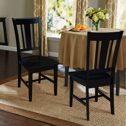 International Concepts - San Remo Splatback Chair in Black Finish (Set of 2) - C46-10P veiw 7