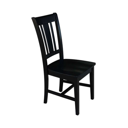 International Concepts - San Remo Splatback Chair in Black Finish (Set of 2) - C46-10P veiw 8