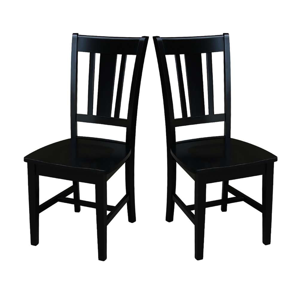 International Concepts - San Remo Splatback Chair in Black Finish (Set of 2) - C46-10P veiw 9