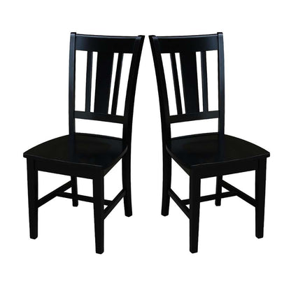 International Concepts - San Remo Splatback Chair in Black Finish (Set of 2) - C46-10P veiw 9