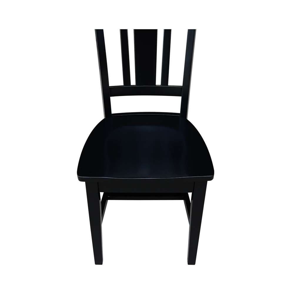 International Concepts - San Remo Splatback Chair in Black Finish (Set of 2) - C46-10P veiw 11