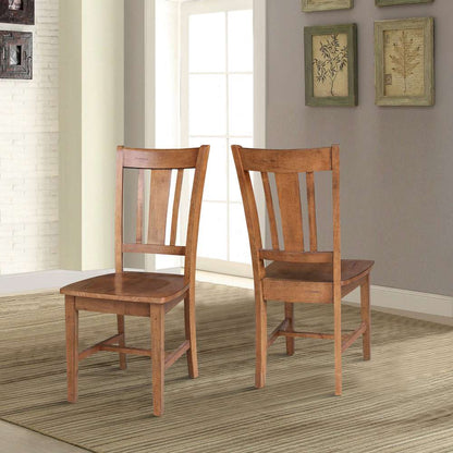 International Concepts - San Remo Splatback Chair in Distressed Oak Finish (Set of 2) - C42-10P veiw 7