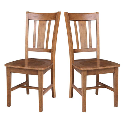 International Concepts - San Remo Splatback Chair in Distressed Oak Finish (Set of 2) - C42-10P veiw 9