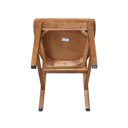 International Concepts - San Remo Splatback Chair in Distressed Oak Finish (Set of 2) - C42-10P veiw 10