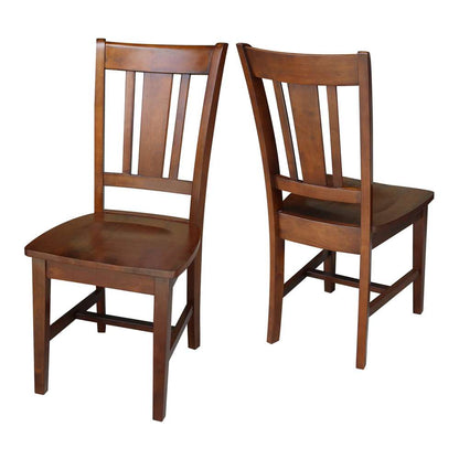 International Concepts - San Remo Splatback Chair in Espresso Finish (Set of 2) - C581-10P veiw 4