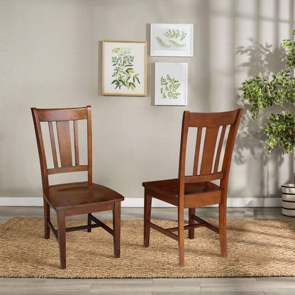 International Concepts - San Remo Splatback Chair in Espresso Finish (Set of 2) - C581-10P veiw 6