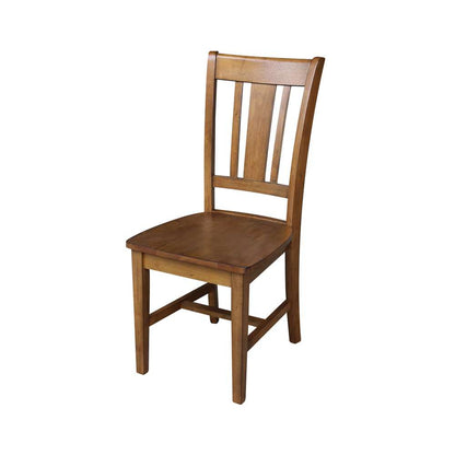 International Concepts - San Remo Splatback Chair in Pecan Finish (Set of 2) - C59-10P veiw 1