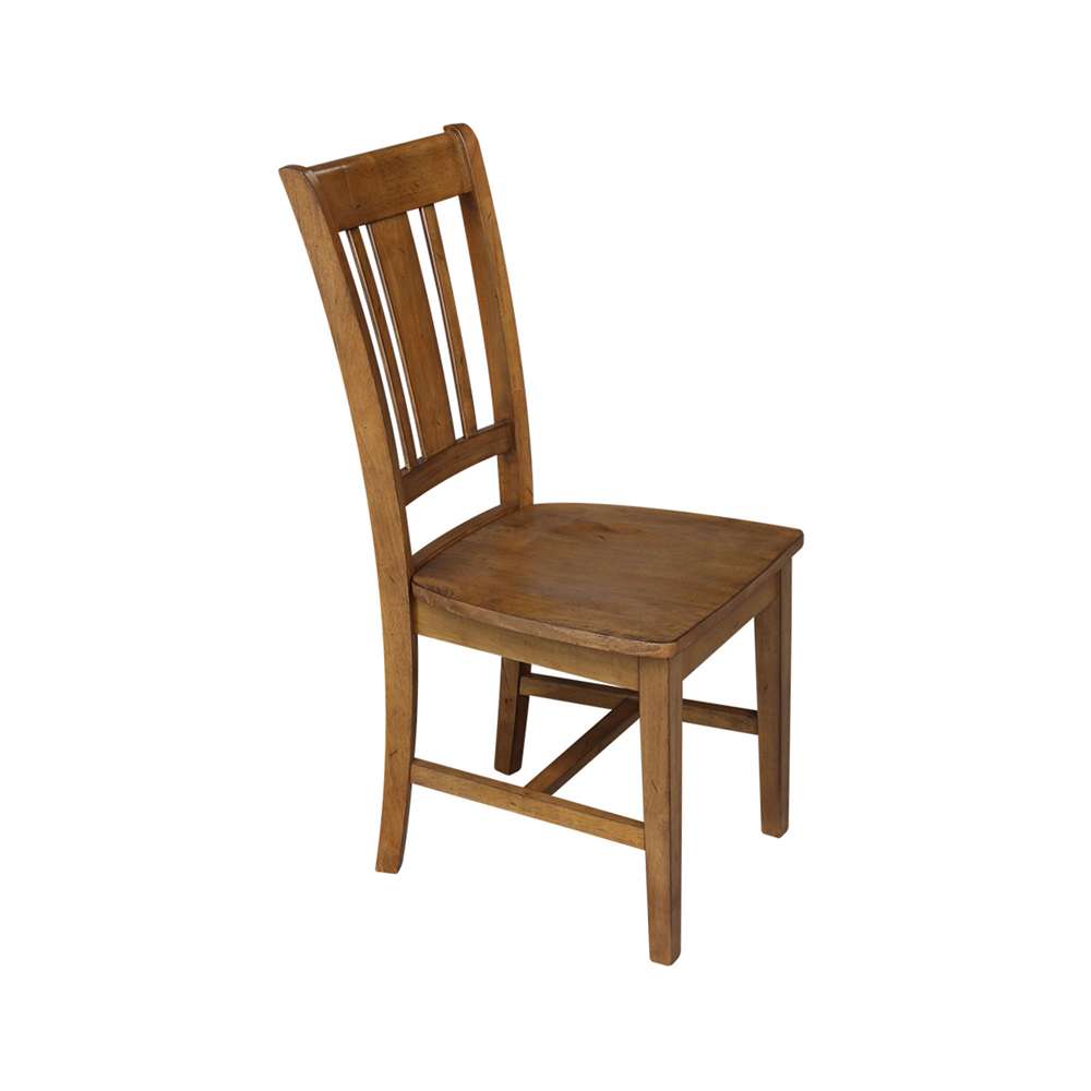 International Concepts - San Remo Splatback Chair in Pecan Finish (Set of 2) - C59-10P veiw 8