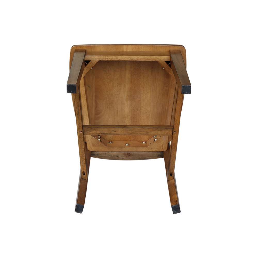 International Concepts - San Remo Splatback Chair in Pecan Finish (Set of 2) - C59-10P veiw 10