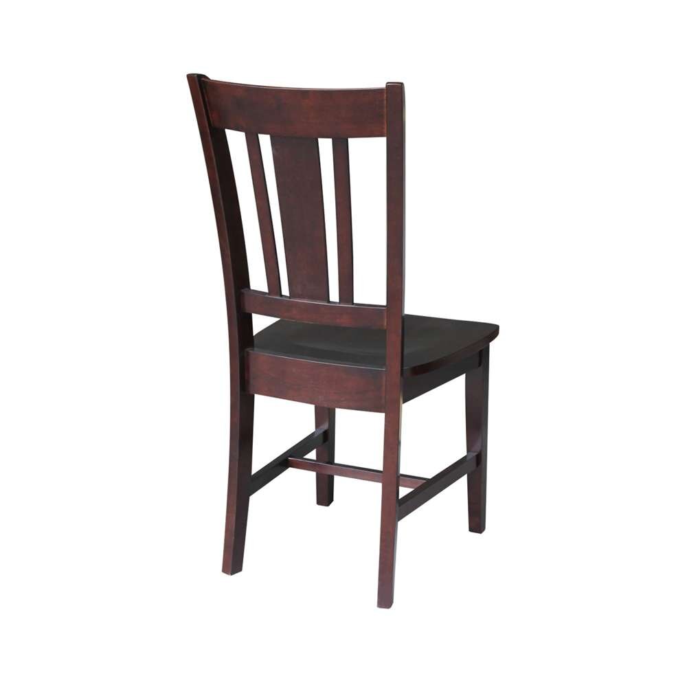 International Concepts - San Remo Splatback Chair in Rich Mocha Finish (Set of 2) - C15-10P veiw 2