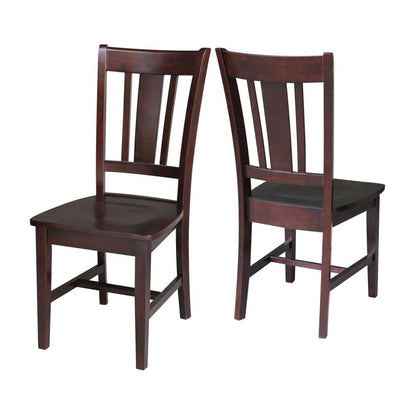 International Concepts - San Remo Splatback Chair in Rich Mocha Finish (Set of 2) - C15-10P veiw 5