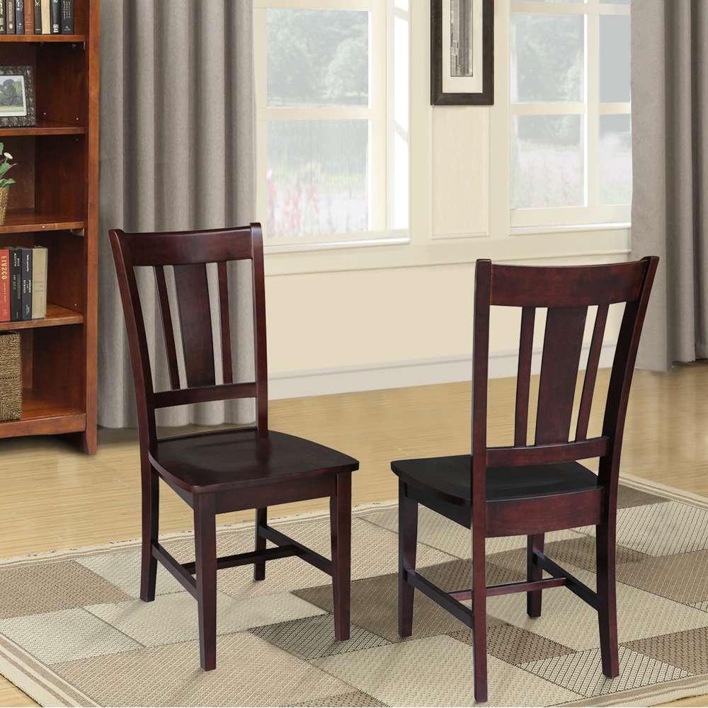 International Concepts - San Remo Splatback Chair in Rich Mocha Finish (Set of 2) - C15-10P veiw 7