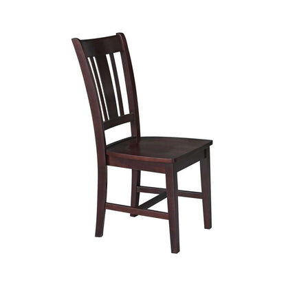 International Concepts - San Remo Splatback Chair in Rich Mocha Finish (Set of 2) - C15-10P veiw 8