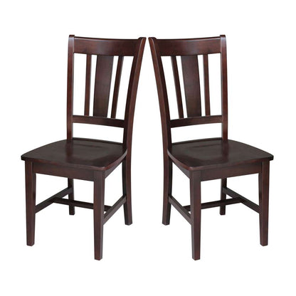 International Concepts - San Remo Splatback Chair in Rich Mocha Finish (Set of 2) - C15-10P veiw 9