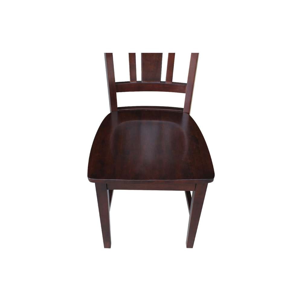 International Concepts - San Remo Splatback Chair in Rich Mocha Finish (Set of 2) - C15-10P veiw 11