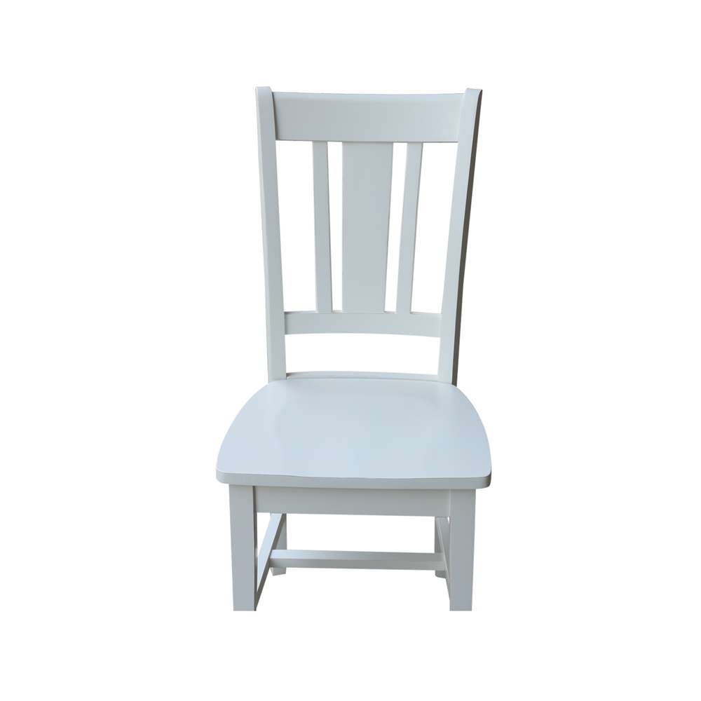 International Concepts - San Remo Splatback Chair in Washed Gray Taupe Finish - 1C09-10 veiw 2