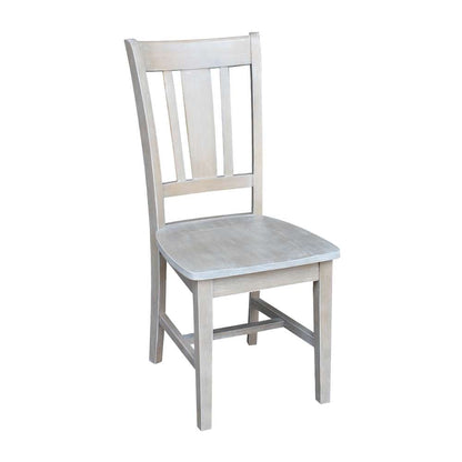 International Concepts - San Remo Splatback Chair in Washed Gray Taupe Finish - 1C09-10 veiw 3