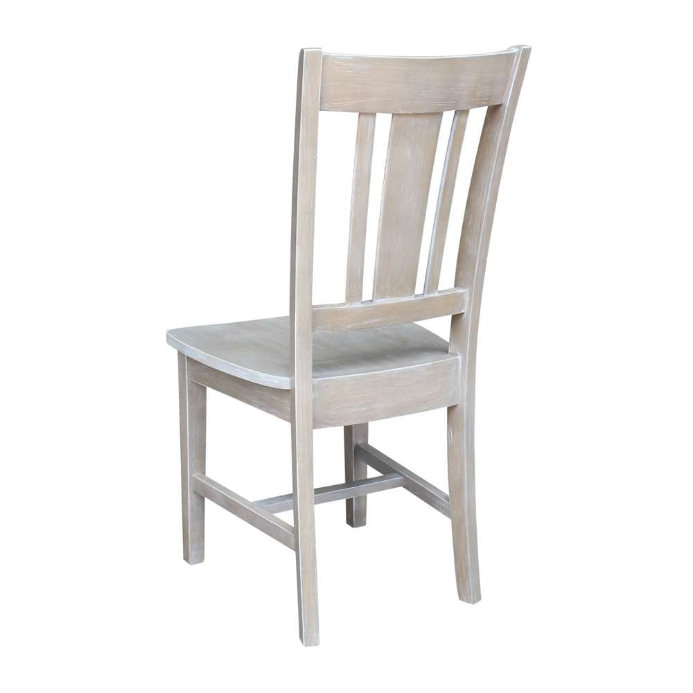 International Concepts - San Remo Splatback Chair in Washed Gray Taupe Finish - 1C09-10 veiw 4