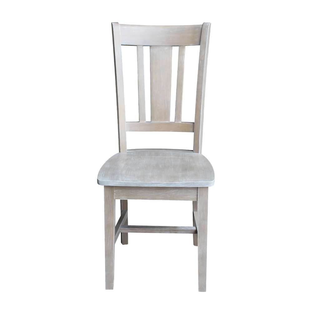 International Concepts - San Remo Splatback Chair in Washed Gray Taupe Finish - 1C09-10 veiw 5