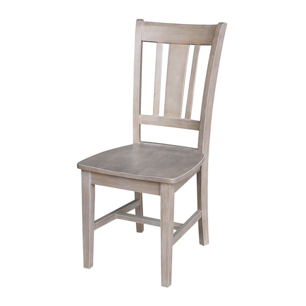 International Concepts - San Remo Splatback Chair in Washed Gray Taupe Finish (Set of 2) - C09-10P veiw 1