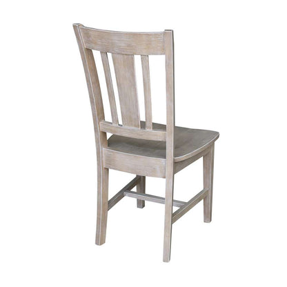 International Concepts - San Remo Splatback Chair in Washed Gray Taupe Finish (Set of 2) - C09-10P veiw 2