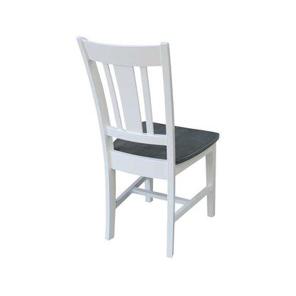 International Concepts - San Remo Splatback Chair in White/Heather Gray Finish (Set of 2) - C05-10P veiw 2