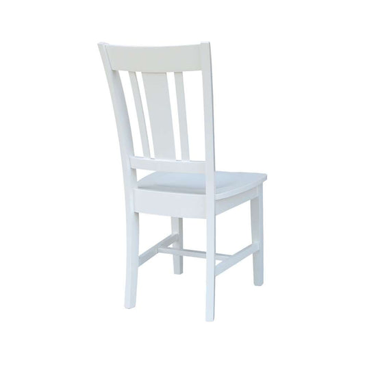 International Concepts - San Remo Splatback Chair in White Finish (Set of 2) - C08-10P veiw 2