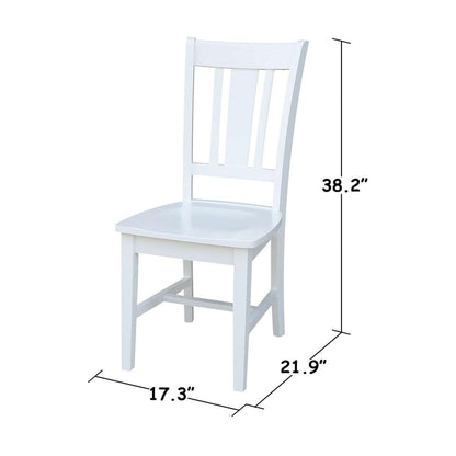 International Concepts - San Remo Splatback Chair in White Finish (Set of 2) - C08-10P veiw 3